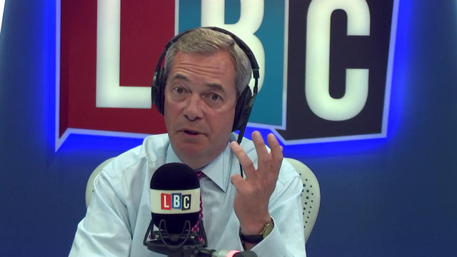 Nigel Farage talking