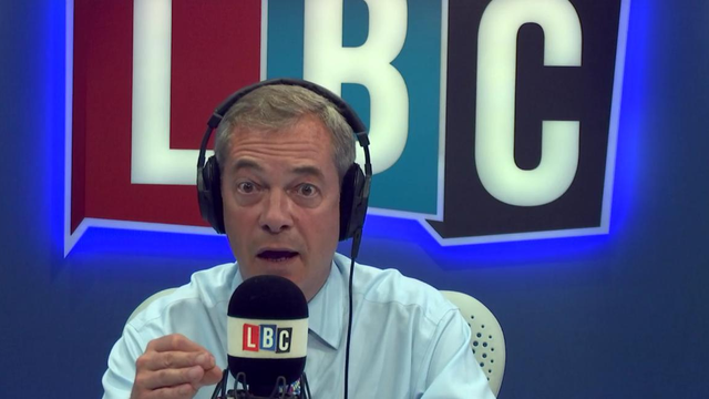 Nigel Farage talking